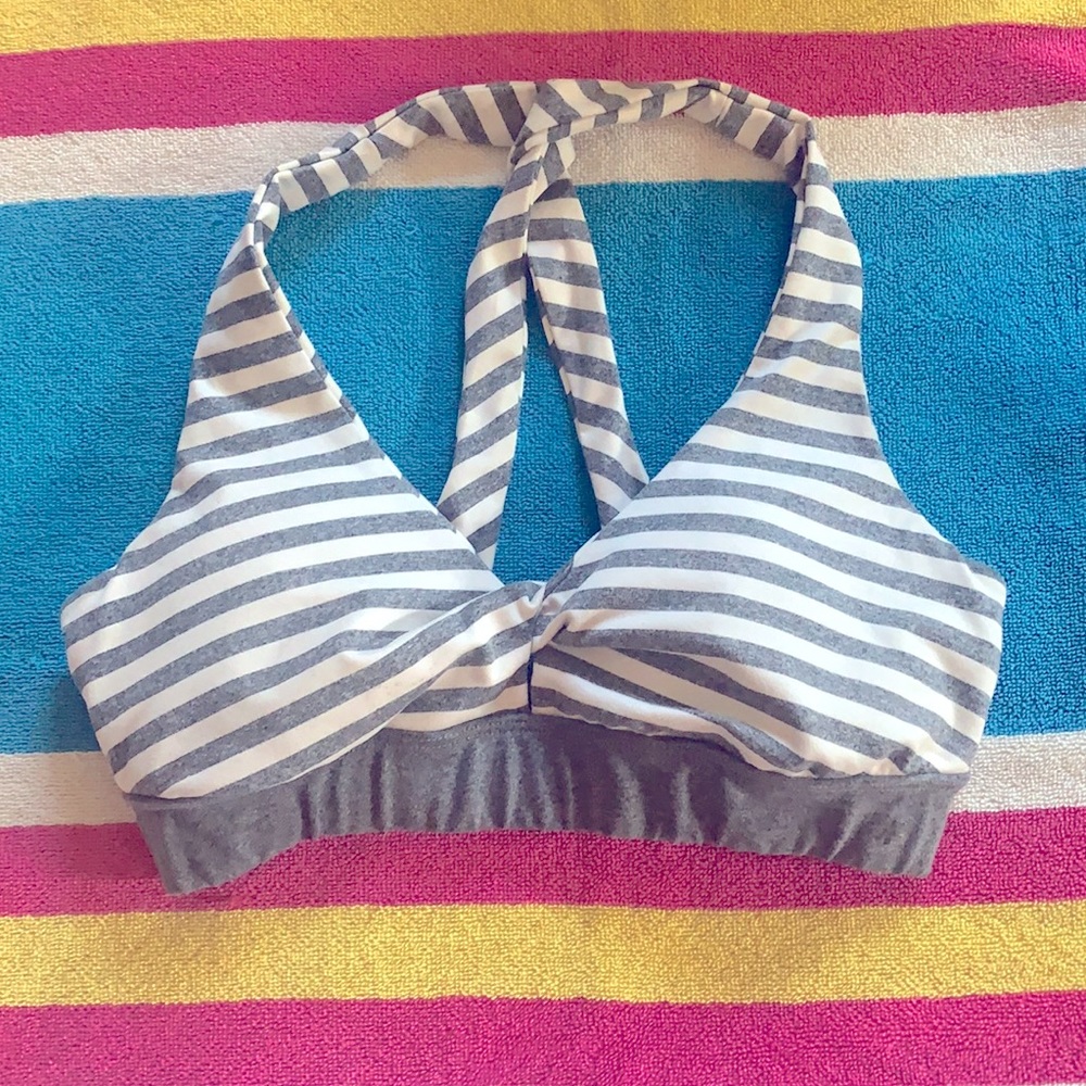 Splendid Studio Striped Twist Bra
